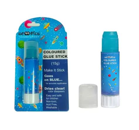 Scoobies Colored Glue Sticks Blue, 3Y+