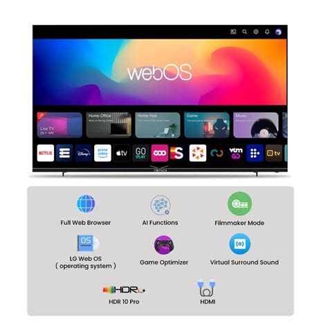 Cornea Frameless 164 cm (65 inch)Ultra HD (4K) smart WEB OS TV – CORNEA