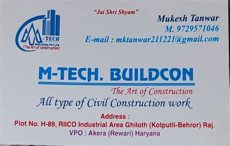 MTech Buildcon. Art of Construction - Top Civil Construction ...