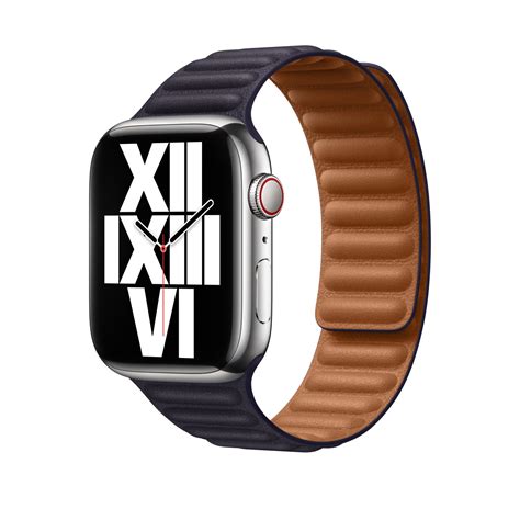 45mm Ink Leather Link - S/M