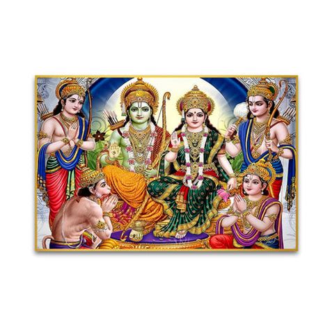 Wonderful Shri Ram Darbar Canvas Printed Wall Art & Paintings – Decors ...