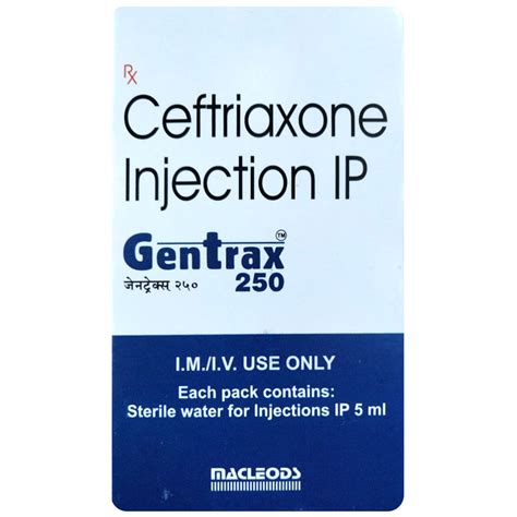 Gentrax 250 Injection 5 ml | Uses, Side Effects, Price | Apollo Pharmacy