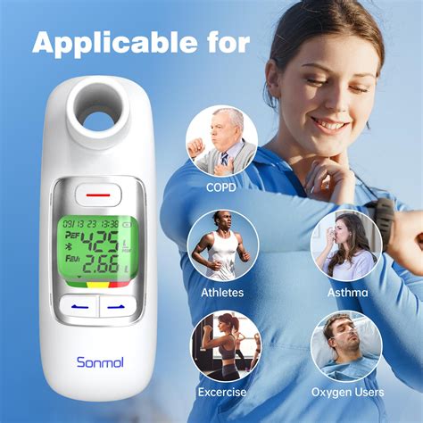 Upgrade Spirometer With Risk Indicator And 300 Records Storage Portable ...