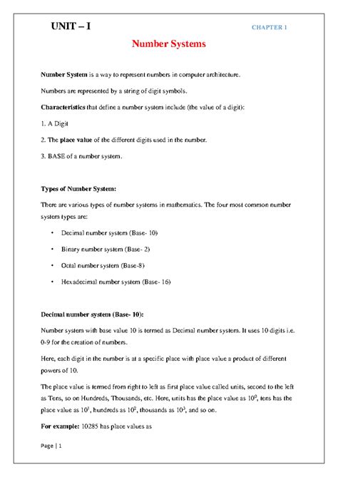 QB CA Number System - good - Two Mark Questions: 1. What is binary ...