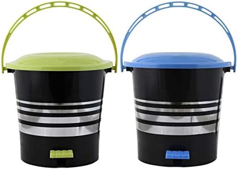Kuber Industries 2 Pieces Plastic Dustbin Garbage Bin with Handle,5 ...