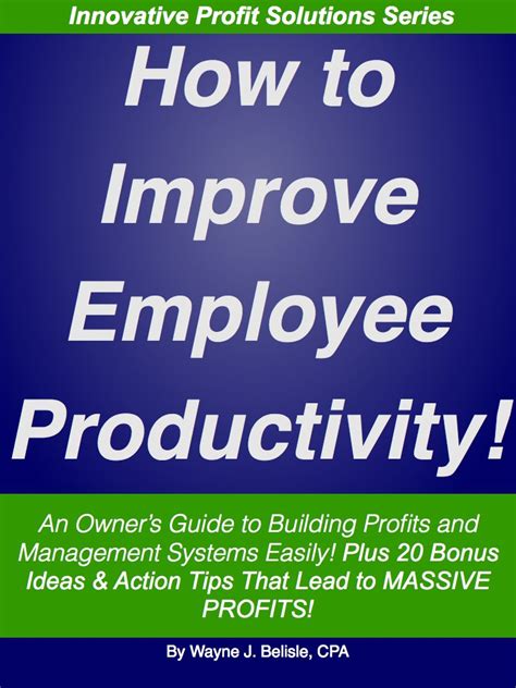 How to Improve Employee Productivity: An Owner’s Guide to Building ...