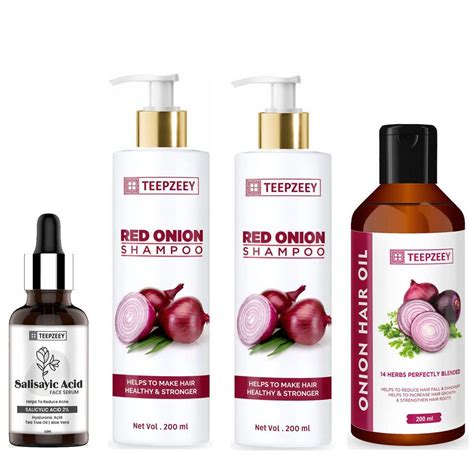 Buy Teepzeey Salicylic Acid Face Serum for Acne - 40 ml and Red Onion ...