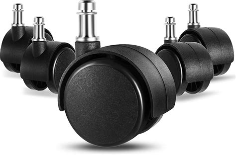 Revolving Chair Wheel set of 5 (Pin type) : Amazon.in: Home & Kitchen