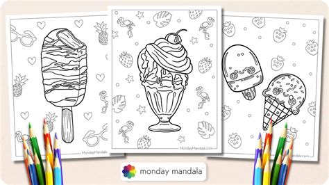 30 Ice Cream Coloring Pages (Free PDF Printables)