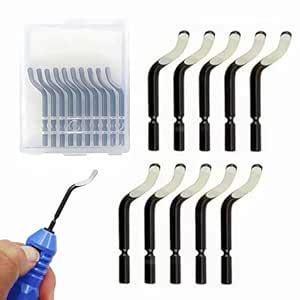 Sunkizzrs® Deburring Tool Blades Replacement (10-Pcs) —Rotary Deburr ...