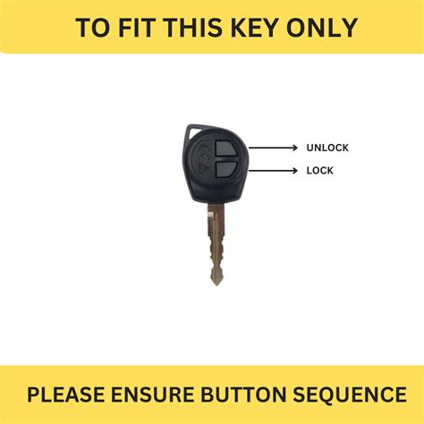 Maruti Suzuki Classic 2-Button Metal Key Cover for Brezza, Ertiga, S-P ...