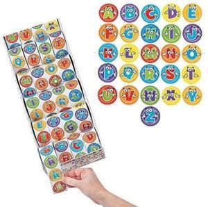 FUN EXPRESS Alphabet Roll Stickers Me 13655745 Pack Of 26 - Alphabet ...