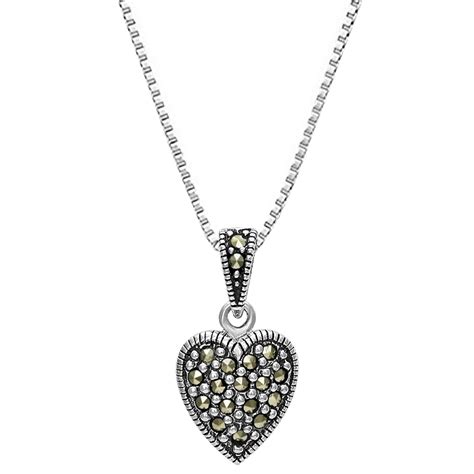 GIVA AVNI 925 Oxidised Studded Heart Pendant with Box Chain | Rakhi ...