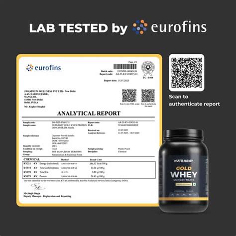 Buy NUTRABAY GOLD 100% WHEY PROTEIN CONCENTRATE VANILLA ICE CREAM - 1KG ...