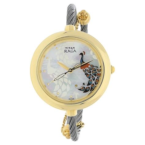 Titan Raga Garden of Eden White Dial Analog Stainless Steel Strap Watc ...