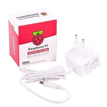 Raspberry Pi 15.3W USB-C Power Supply for Raspberry Pi 4 Mobel B (1GB ...
