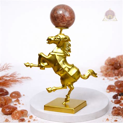 Victory Horse with Red Aventurine Ball – DivineSoulss