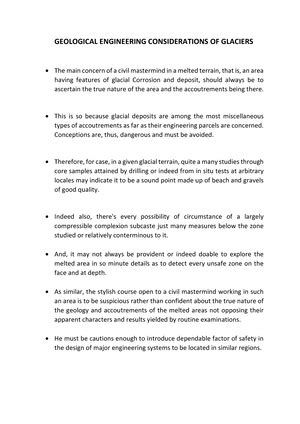 Geology IN Glaciers, GLACIAL EROSION, RATE OF GLACIAL EROSION, FEATURES ...