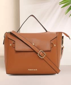 Fastrack Brown Satchel Solid Brown Satchel Bag Brown - Price in India ...