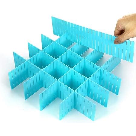 Kitchenwell 8 Pcs Adjustable Stretchable Interlocking Drawer Clapboard ...