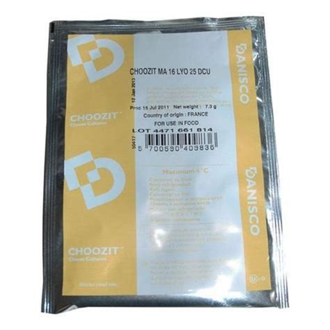 100% Pure DANISCO CHOOZIT MA16 Mesophilic DVI Direct Vat Inoculation ...