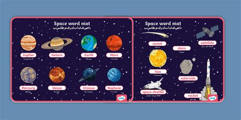 Space Word Mat Arabic Translation