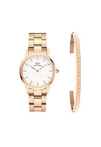 Daniel Wellington Analogue Women's Watch(White Dial Gold Colored Strap ...