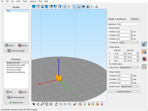 Image result for Simplify3d Rotate Model