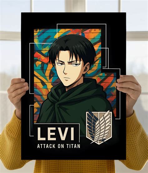 Levi Ackerman Graffiti Style Poster - Attack on Titan | Everanta