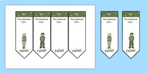 ar Sound Family Editable Bookmarks (teacher made) - Twinkl