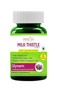 Panacea Herbals Milk Thistle Capsule (60 Veg Caps 400 mg) Pure ...