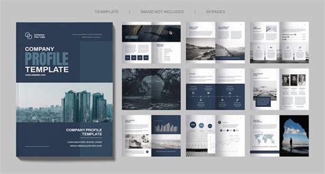 Company profile template minimal portfolio brochure | Premium PSD