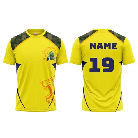 Next Print Ipl Chennai Customisable round neck jersey
