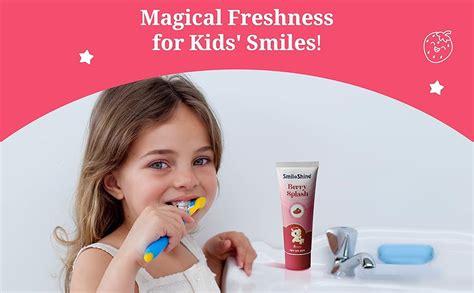 SmiloShine kids toothpaste 2-5 years 80g x 3 Pack Plaque Removal, No ...