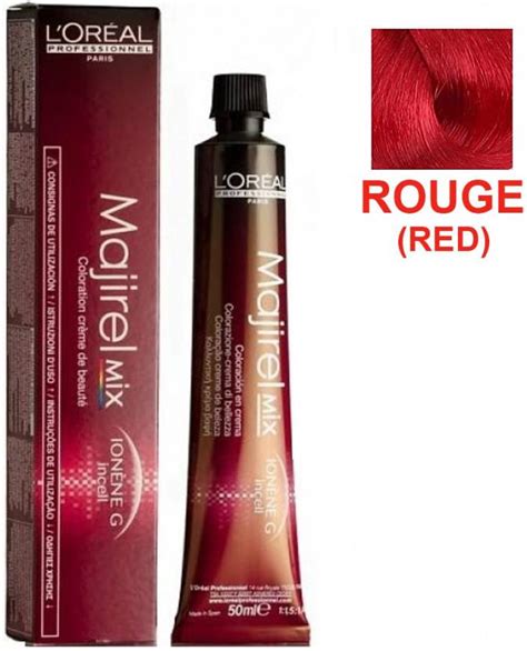 L'Oréal Paris Majirel Mix Hair Color - ROUGE (RED) , ROUGE (RED ...