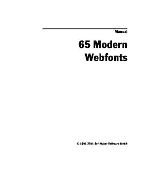 Fillable Online 65 modern webfonts di softmaker form Fax Email Print ...