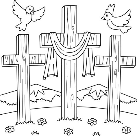 Coloring Pages Cross