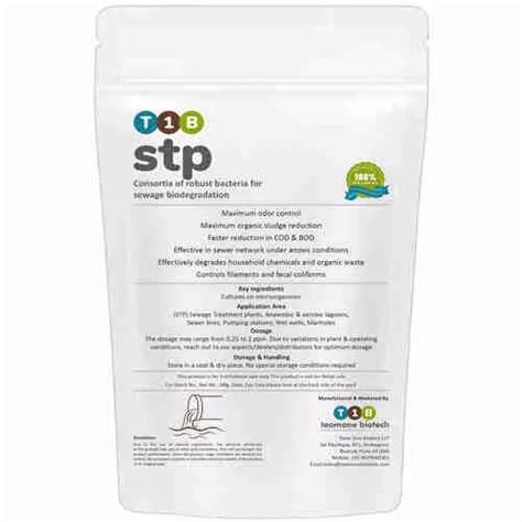 T1B stp for sewage bioremediation | Team One Biotech