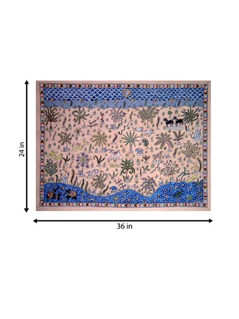 Handmade Painitng of Life in the Desert Mata ni pachedi Online