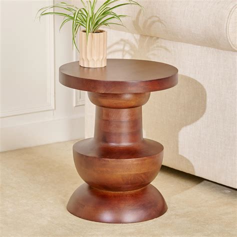 Buy Siri Mango Wood Accent Table - Brown from Home Centre at just INR ...