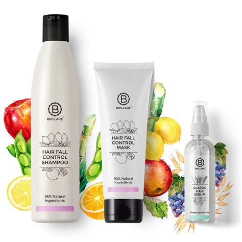 Brillare Professional Hair fall Control Shampoo, Hair Mask & Classic ...