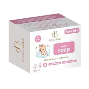 BabyBoo Baby Soap with Jojoba Oil & Almond Oil, 100g (Pack of 2 ...