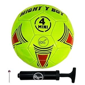 KARBD Hand Stitched Latex Bladder Football with Air Pump and Needle Pin ...