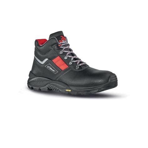 UA10584-07 UPower | UPower Gravel Black, Red Composite Toe Capped Men's ...