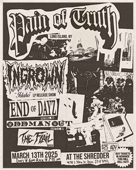 Pain of Truth - Ingrown - End of Dayz - Odd Man Out - the Flail, The ...