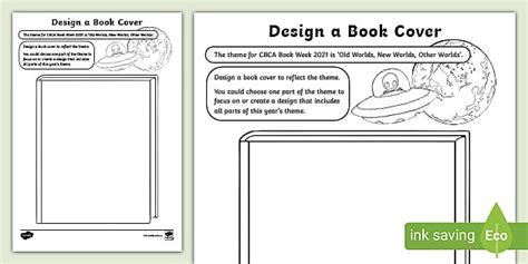 CBCA Book Week 2021 Design a Book Cover (teacher made)