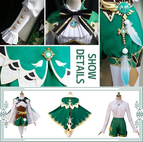 Buy Venti Cosplay，Suitable for Genshin Impact Cosplay, Unisex Venti ...