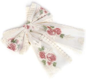 AATMANA White & Red Bow shaped Alligator Hair Clip Hair Clip Price in ...