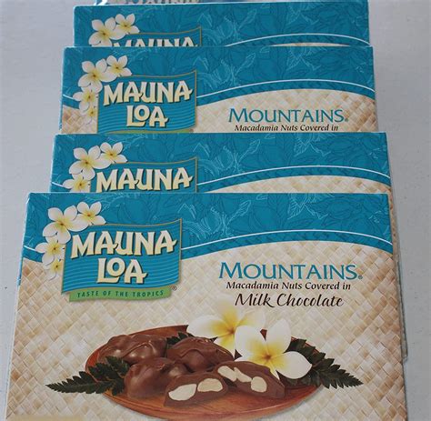 Mauna Loa Mountains Chocolate Covered Macadamia Nuts Multi Pack - 4 ...