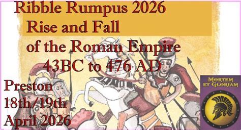 Ribble Rumpus 26 - Rise and Fall of the Roman Empire, Ribble Warriors ...